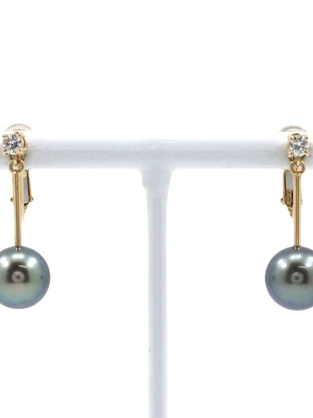 TASAKI Pearl Earring9.1，9.3ｍｍ K18 yellow gold/Pearl/diamond 4.6g Women
